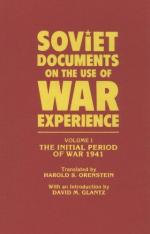 25238 - Orenstein, H. cur - Soviet Documents on War Experience. Volume I - The initial Period of War 1941