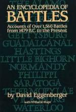 26160 - Eggenberger, D. - Encyclopedia of Battles. Accounts of Over 1,560 Battles from 1479 b.C. to the Present