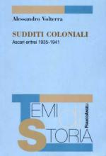 32250 - Volterra, A. - Sudditi coloniali. Ascari Eritrei 1935-1941