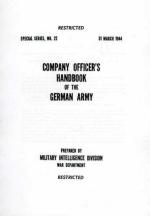 35424 - US Intelligence,  - Company Officer's Handbook of the German Army 1944