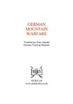 41383 - German Staff/US Intelligence,  - German Mountain Warfare