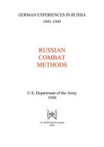 41554 - US Department of the Army,  - Russian Combat Methods in World War II