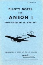 49294 - Air Ministry,  - Pilot's Notes: Avro Anson I