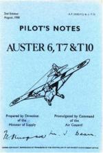 49295 - Air Ministry,  - Pilot's Notes: Auster MK6, T7 and T10