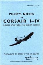 49314 - Air Ministry,  - Pilot's Notes: Chance Vought Corsair