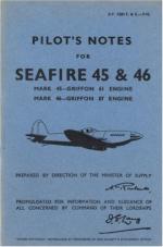 49340 - Air Ministry,  - Pilot's Notes: Seafire 45 and 46