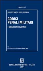 56795 - Mazzi-Brunelli, G.-D. - Codici penali militari e norme complementari