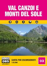 61528 - AAVV,  - Cartina per escursionisti 1:25.000 nr 03: Val Canzoi e Monti del Sole